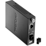 TRENDnet TFC-1000S60D3,1000Base-T to 1000Base-LX Dual Wavelength Single Mode SC Fiber (60 km)