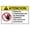 Warning Sign 3, variant on Caution Noise Hazard Ear Protection Must BE Worn Site Security Metal Sign 8"x12" - Notice Danger Warning Caution for Outdoor & Indoor, Noise Hazard Sign