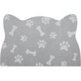 thumbnail image 2 of Cat Food Mats, Dog Food Mat, Cat Food Mat No Slip Cat Mat for Food and Water, 16.9"x24" Gray, 2 of 6