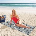 thumbnail image 3 of Sugar skull black white pattern Beach Towel, 3 of 4
