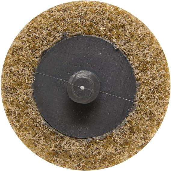 Benchmark Abrasives 2" Quick Change Nylon Surface Conditioning Discs for Sanding Polishing Paint Removal With Male R-Type Backing, Use with Die Grinder - (25 Pack)(Coarse)