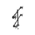 thumbnail image 3 of StarTech.com Desk Mount Quad Monitor Arm, Ergonomic VESA 4 Monitor Mount 2x2 up to 27", Articulating & Height Adjustable Pole Mount, Tilt/Swivel/Rotate LCD/LED Screen, Clamp/Grommet - Heavy-duty VESA Mount (ARMQUAD) - Mounting kit - adjustable arm - for 4 monitors - heavy duty steel - screen size: 13"-27" - desk-mountable, 3 of 8