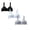 Black 1PCS & Blue 1PCS & Grey 1PCS, variant on Girls Sports Bras 8-10 Lightweight Soft Comfy Training Bra Girl Wireless Sports Bralettes Solid Color with Removable Padding Bras Cami Style Girls Underwear