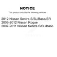 thumbnail image 2 of Front Suspension Strut Shock Mounting Kit for Car Nissan Rogue Sentra - Left Right Side (Driver Passenger) K73-100183, 2 of 2