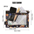 thumbnail image 3 of 2 Pack Pencil Bag 9.84x6.1 Inch 3-Ring Page Turning Folder Zipper Pencil Case Pencil Bag Page Turning File BagColorful Peacock, 3 of 6