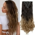 thumbnail image 3 of SEGO 17" Curly Secret Extensions 8PCS/SET 18 clips Full Head Clip in Hair Extensions 170Grams Thick Real Natural Hairpiece, 3 of 8