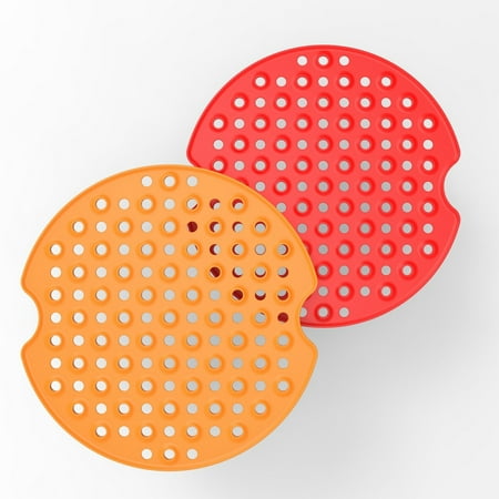 

Air Fryer Liners 2Packs Airware Reusable Air Fryer Mats Nonstick and Heat Resistant Air Fryer Accessories 9 Round