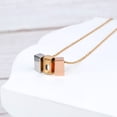 thumbnail image 3 of Anavia See You Cremation Necklace for Ashes, Mini See Through Urn Necklace, Mini Cube Cremation Pendant, Cremation Jewelry, Memorial Jewelry, Mini Urn w/ Multicolor Cubes-[Silver & Gold & Rose Gold], 3 of 7