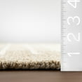 thumbnail image 2 of nuLOOM Teigen Contemporary Checkered Area Rug, 5' x 8', Teigen Beige, 2 of 9