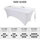 thumbnail image 2 of Manteles ajustables de OutdoorLines, manteles beige para mesa rectangular de 4 pies, cubierta elástica de licra para mesa de masajes, cubiertas de mesa elásticas sin arrugas para bodas,, 2 of 8