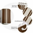 thumbnail image 5 of 72x78 Inch Shower Curtain Brown Beige Striped Bathroom Decor Waterproof Fabric Bathtub Bath Curtains Decorative Modern Farmhouse Retro Lines Extra Long Shower Curtain Set with Hooks, 5 of 6