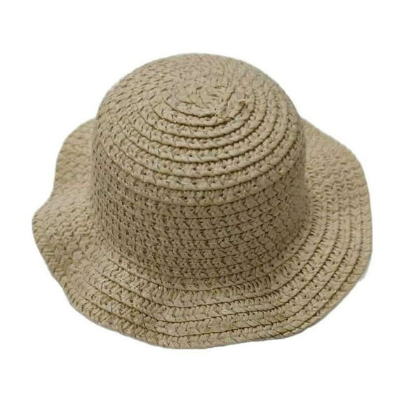 Ovzne Cute Mini Pet Summer Straws Hat, Adjustable Outdoor Small Cats Dog Sunhats, Pet Supplies Cute Costume,Beach, Outdoor, Casual Novelty Practical Apparel And Accessories 11Cm