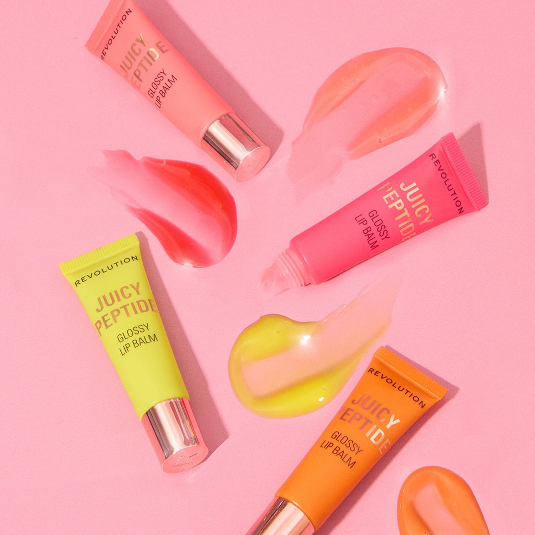 Revolution Juicy Peptide Hydrating Moisturizing Lip Balm with Peptides, Mai Tai Pink