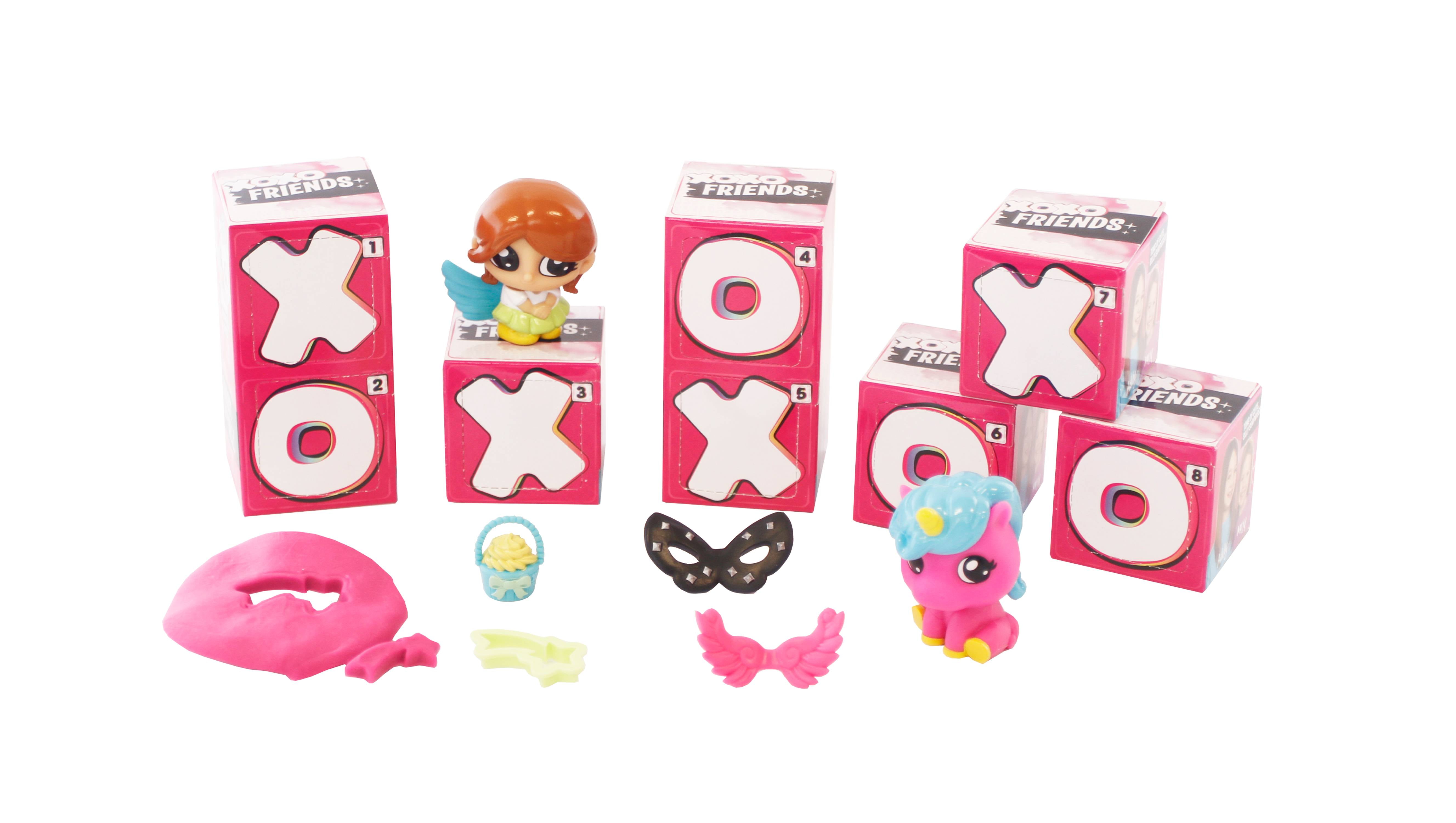 Tic Tac Toy XOXO Hugs Blind Mystery 6 Pack Plush Pink