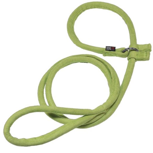 Dogline M8052-5 60 L x 0,38 W. Confort Microfibre Ronde Glissement Plomb&44; Vert