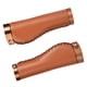 thumbnail image 4 of Puños de bicicleta JadeshayMX 1 par de manija de cuero PU para bicicleta plegable Marrón, 4 of 5