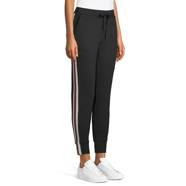 women's track pants with stripe