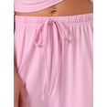 thumbnail image 5 of DARING DIVA Women's Pajama Set Cami Jersey Knit Adjustable Spaghetti Strap Pants M Pink, 5 of 7