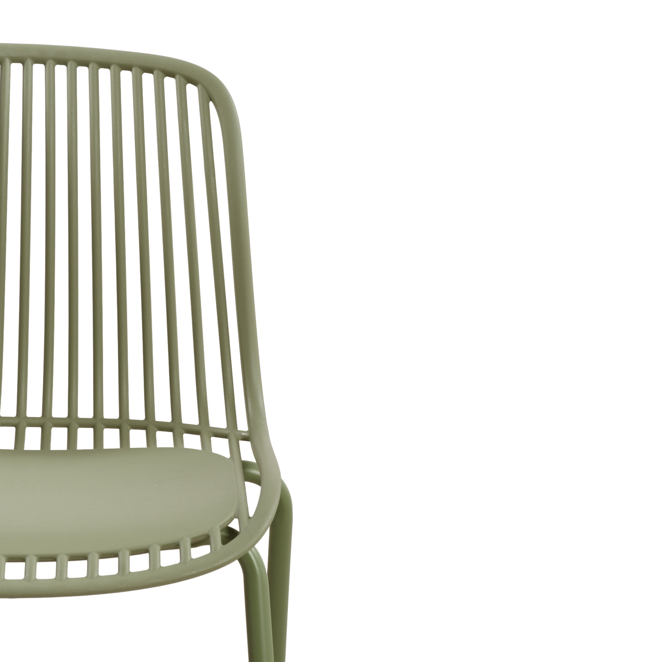 Christopher Knight Home 3-Piece Outdoor Bistro Set, Plastic Table & Chairs with Iron Legs, Sage Green