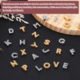 thumbnail image 7 of Uxcell Rhinestone Letter Charm, 30Pcs 10mm Slide Wristbands Pendants Crystal Letter C Charm Pendants Alphabet A-Z for DIY Jewelry Making Necklace Bracelets, Gold Tone, 7 of 7