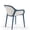 Blue-Cool Gray, variant on Omax Decor Atra Resin Patio Dining Chair in Anthracite Black - (Set of 2)