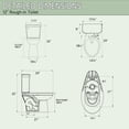 thumbnail image 3 of Miuara Elongated Tall Toilet 17 Inch,Chair Height ADA High Toilet for Bathroom,Two-Piece Single Flush 1.28 GPF,Bone, 3 of 4