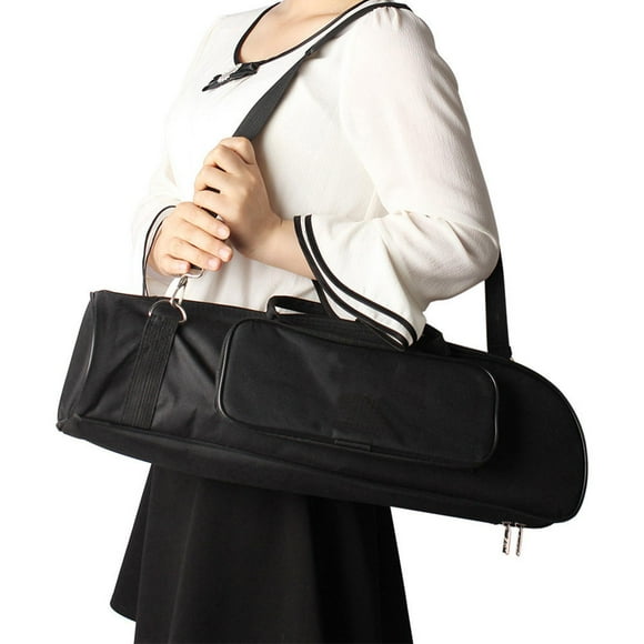 Bolsa para trompeta con correa para el hombro, bolsa musical de tela Oxford, estuche portátil para trompeta, estuche de transporte para teléfono,