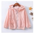 thumbnail image 2 of Abrigo para niños Chaqueta con capucha de algodón con protección solar para bebé niña niño, rosa, 130 cm seitruly AP001415-14, 2 of 7
