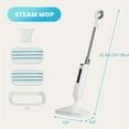 thumbnail image 3 of Floor Cleaning Steam Mop, Lightweight Floor Steam Cleaner for Hardwood/Tile/Laminate Carpet, 2 Washable Pads, Blue/Gray, 3 of 12