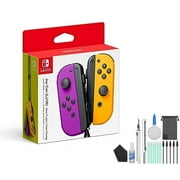 Nintendo Neon Purple/ Neon Orange Joy-Con (L-R) - Switch with BOLT AXTION Bundle