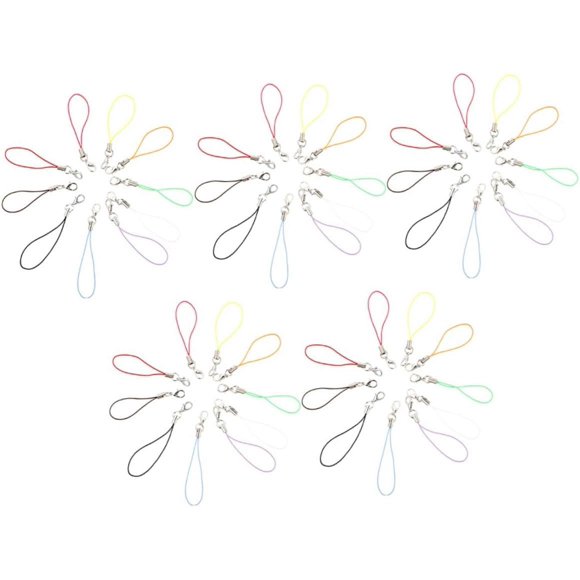 YQHWQ Lobster Buckle Rope Keychain Cords Cell Phone Strap Charm Lariat Charm Straps Lobster Clasp Chain 6.50X0.50X0.20CM