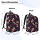 thumbnail image 2 of Fotbe Roses Skulls Mochila de Lona con Estampado, Mochila Duradera, Mochila Versátil de Alta Calidad, Mochila Compacta Vintage-Medium, 2 of 5
