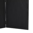 thumbnail image 5 of DecMode 59" x 70" Black Mango Wood Foldable Partition 3 Panel Room Divider Screen with Carved Design, 1-Piece, 5 of 13