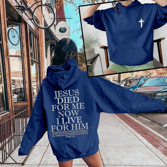 SIYUDAN Hoodies For Women Trust in the Lord Hoodies Oversized Graphic Hoodies For Women Womens Pullover Sweatshirt Fall Tops Women’S Clothes