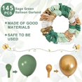 thumbnail image 4 of Baby Shower Decorations Amandir, 143 unidades, globos de color verde salvia, 4 of 7
