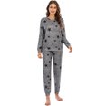 thumbnail image 2 of Ensemble Pyjama pour Femmes avec Poches à Manches Longues, 2 of 5