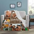 thumbnail image 3 of Fathers Day Dad Gifts Custom Blanket with Photos Father Gifts from Daughter Son, Personalized Pictures Blanket Christmas Birthday Gifts for Daddy, 3 of 6
