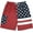 Red, variant on Men's USA American Flag Quick Dry Swim Trunk Boardshorts with Cargo Pokcet-7105-Red-L