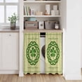 thumbnail image 6 of St. Patrick's Day Kitchen Curtain for Berdoom Living Room Cafe 54 Inch Length, Farmhouse Green Lucky Clovers Border Tiers Curtains Light Filtering Drapes Window Treatment 2 Panels 52"Wx54"L, 6 of 8