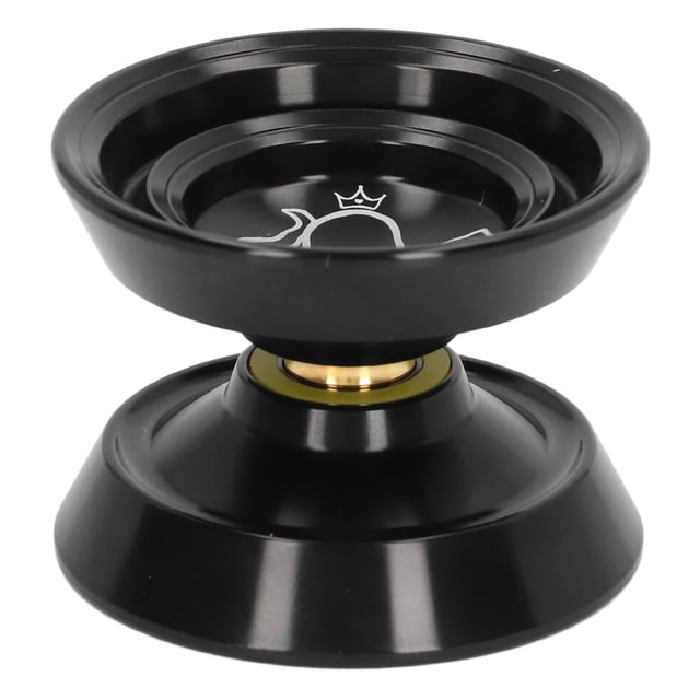 Balle Yoyo Professionnelle, Yoyo en Alliage d'Aluminium Non Réactive avec Rotation Puissante, Traitement de Sablage Lisse, Coque en Métal, Roulements en Acier Inoxydable avec 3 Ficelles, 1 Gant