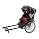 thumbnail image 5 of Modelo de rickshaw de aleación vintage, simulación de metal, pedicab, juguete en miniatura, carro de hierro Rickshaw negro, 5 of 9