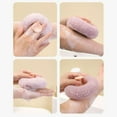 thumbnail image 6 of Bath Sponge under $5! Xqxayjr Suction Cup Bath Sponge with Massage Dots, Super Soft Exfoliating Body Scrubber for Shower, Hanging Loofah for Adults & Children, 12x12cm, 6 of 7