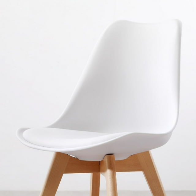 Silla auxiliar de mediados de siglo, 1 pieza Silla de concha moderna Silla de concha moderna Silla auxiliar de plástico impulsada por el rendimiento