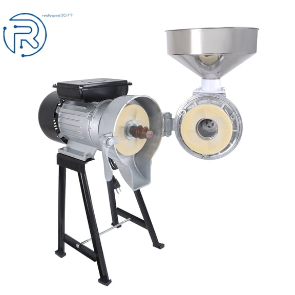 1500W Electric 110V Grain Grinder Corn Wheat Flour Cereal Mill Wet & Dry