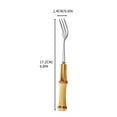 thumbnail image 1 of Steak Knife Set Natural Bamboos Handle Stainless Steel Tableware Dessert Salad Spoon fork Bamboos Handle Steak Knife fork Spoon Tea Spoon Stainless Steel Table, 1 of 2