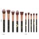 thumbnail image 2 of Kit de 10 brochas de maquillaje marmoladas con soporte, brocha portátil para maquillaje, brocha para polvos y rubor (negro, T-10-193), 2 of 5