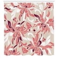 thumbnail image 3 of Ambesonne Floral Shower Curtain, Pastel Florets, 69"Wx75"L, Beige Coral Maroon, 3 of 3