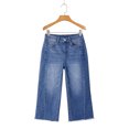 thumbnail image 4 of Capri Jeans for Women Wide Leg High Waisted Effortless Flow Pull On Stretchy Denim Elastic Waist Pants with Pockets, 4 of 7