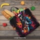 thumbnail image 5 of Balery Rock Skull Singer Bolsa de Mano para Mujeres con Cremallera, Bolsa de Gimnasio con Compartimentos, Bolsa para Laptop, Bolsa para Trabajo, 5 of 7