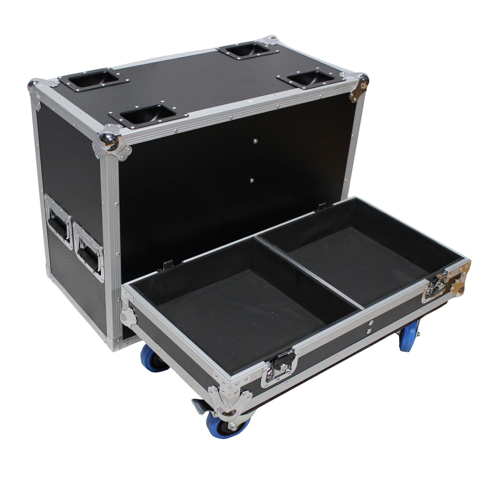 Buy Stage Monitor Flight Case for 2 RCF NX 15SMA W/4 Inch Wheels